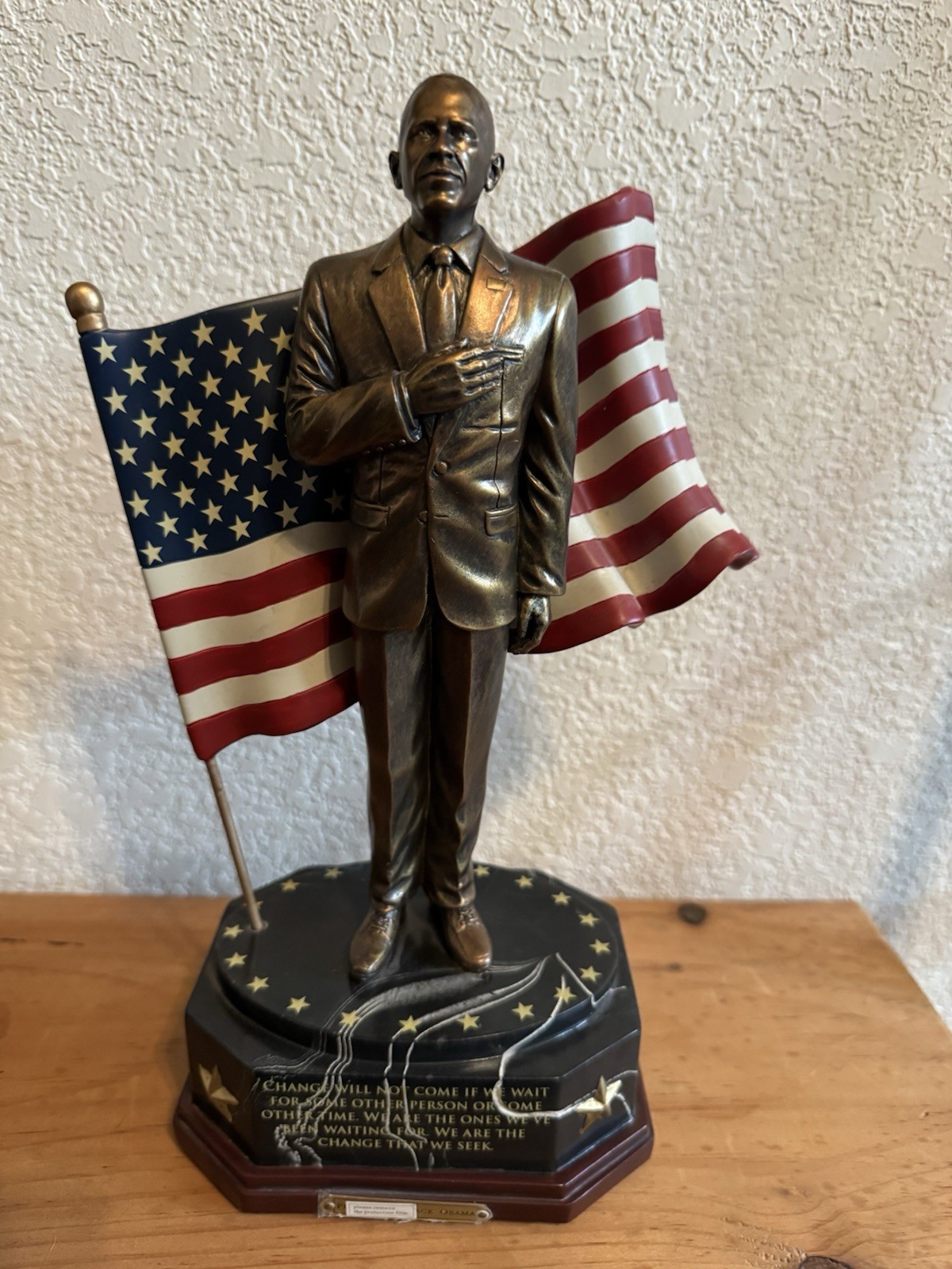 Bradford Exchange President Obama Cold-Cast Bronze Talking Tribute Sculpture