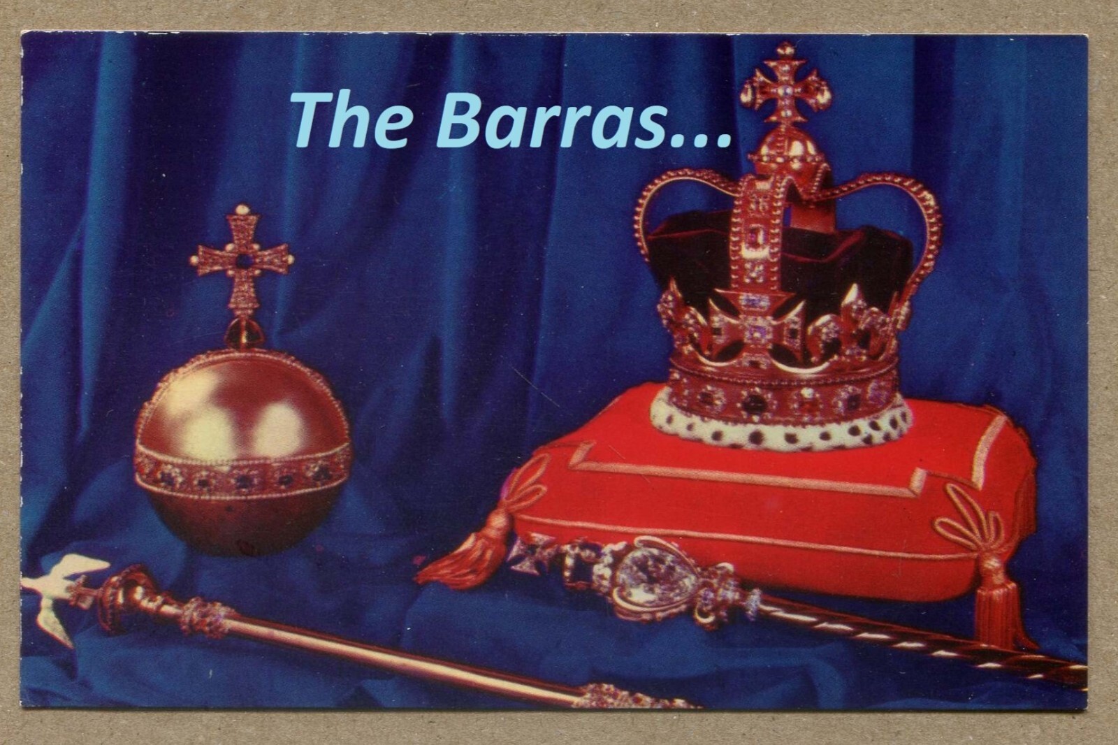 CORONATION REGALIA Britain\'s Royal heirlooms. Vintage POSTCARD