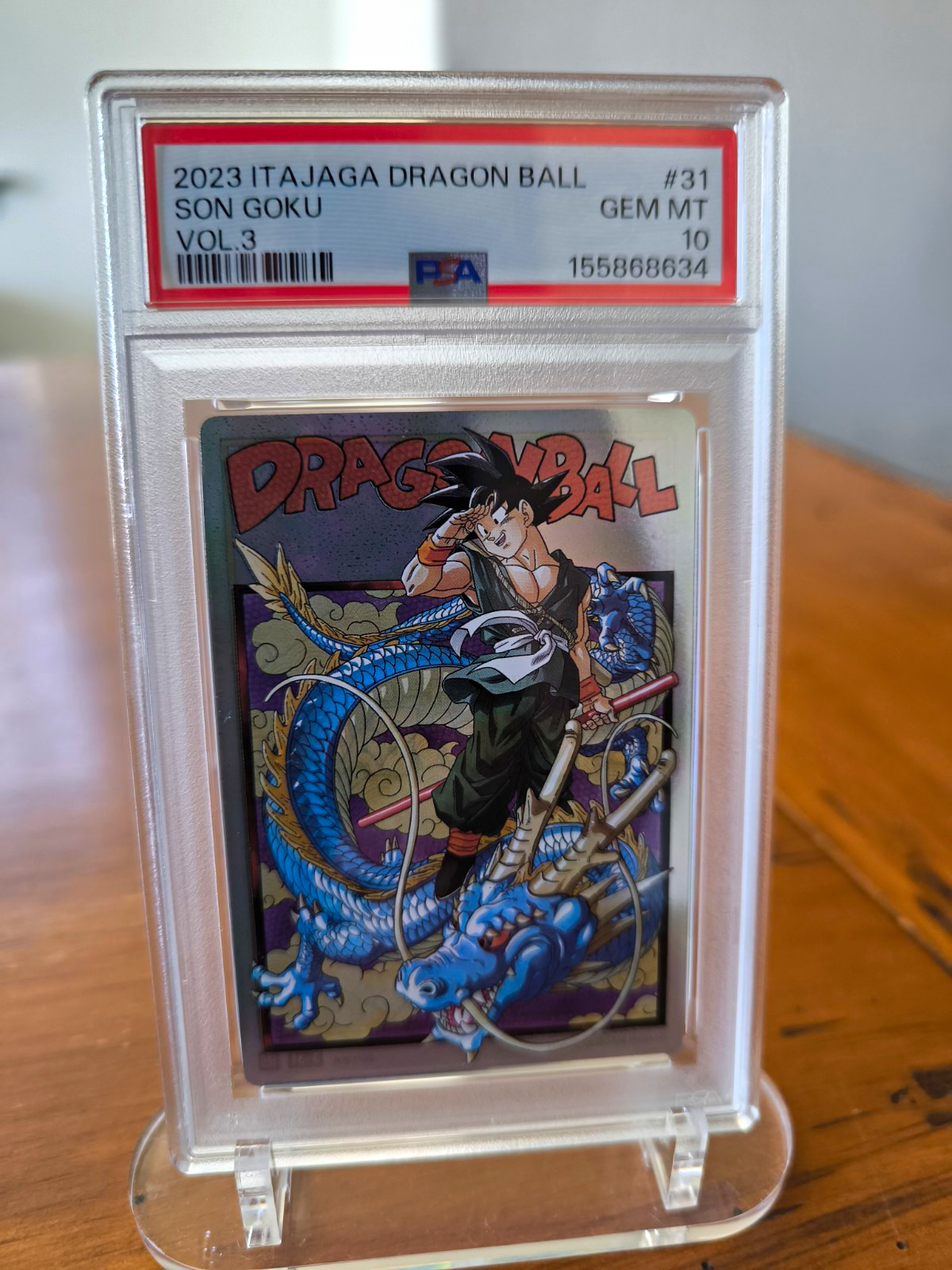 Bandai 2023 Itajaga Dragon Ball Vol. 3 #31 Son Goku PSA 10 GEM MT Card