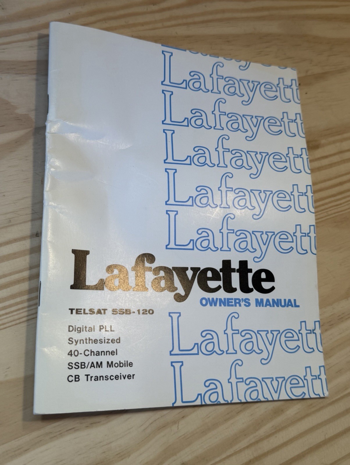 Vintage 1977 Lafayette TELSAT SSB-120 CB Radio Owner's Manual Original