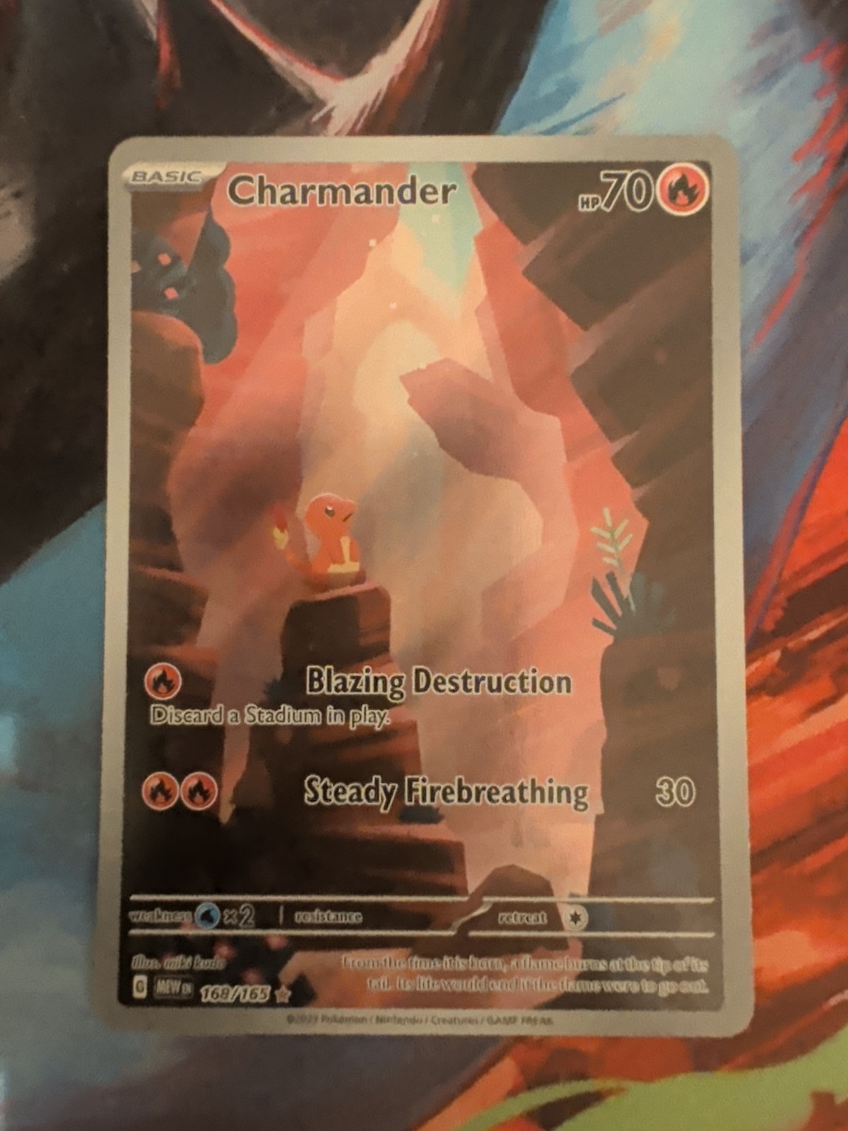 Pokémon TCG Charmander S&V-151 Illustration Rare 168/165 NM Pokémon TCG Charmander S&V-151 Illustration Rare 168/165 NM