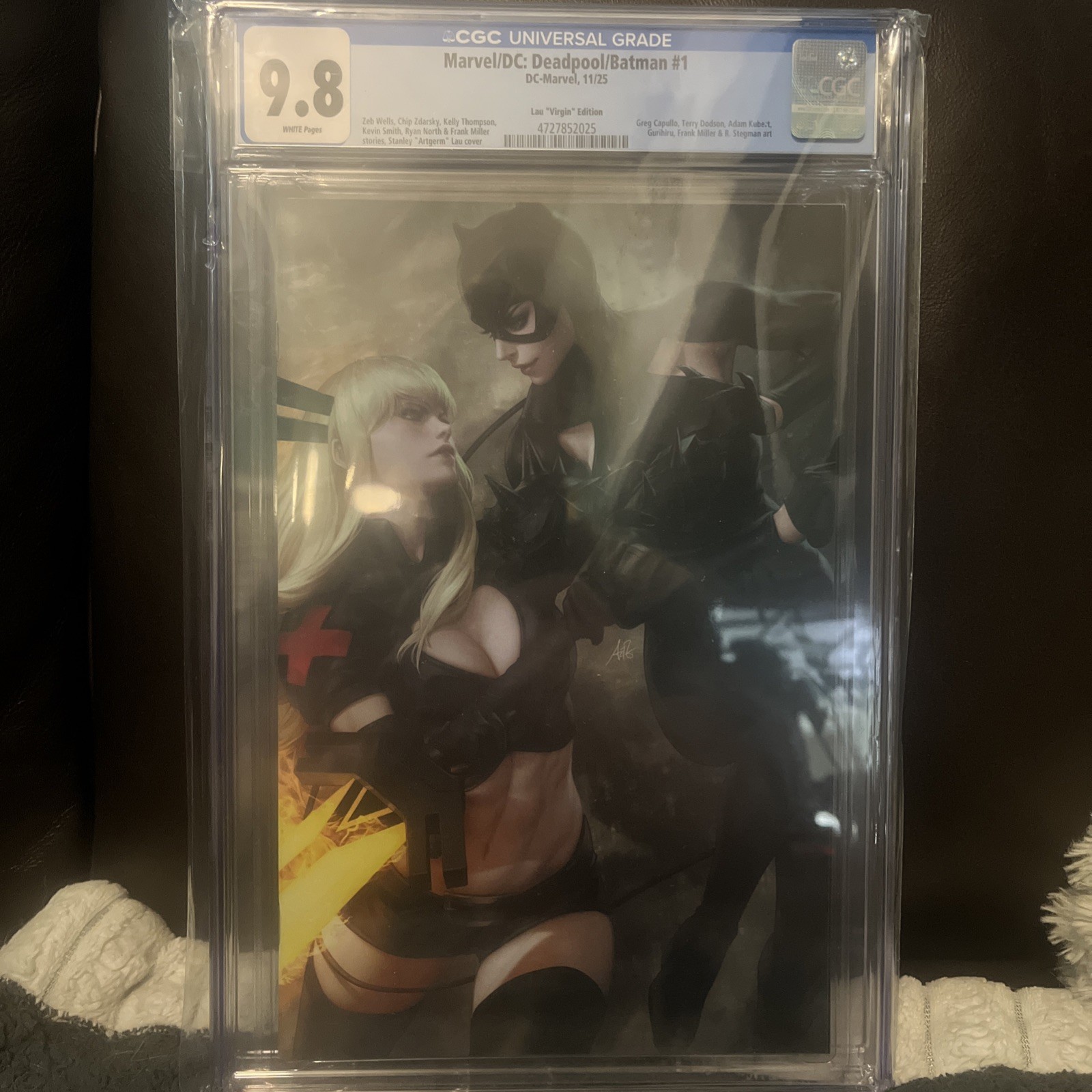 Marvel/DC: Deadpool/Batman #1 CGC 9.8 Artgerm 1:100 Virgin Cover 2025