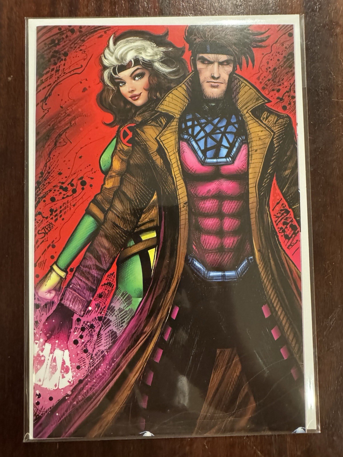 The Uncanny X-Men #1 Nathan Szerdy Exclusive Virgin Variant Rogue Gambit 2024 NM