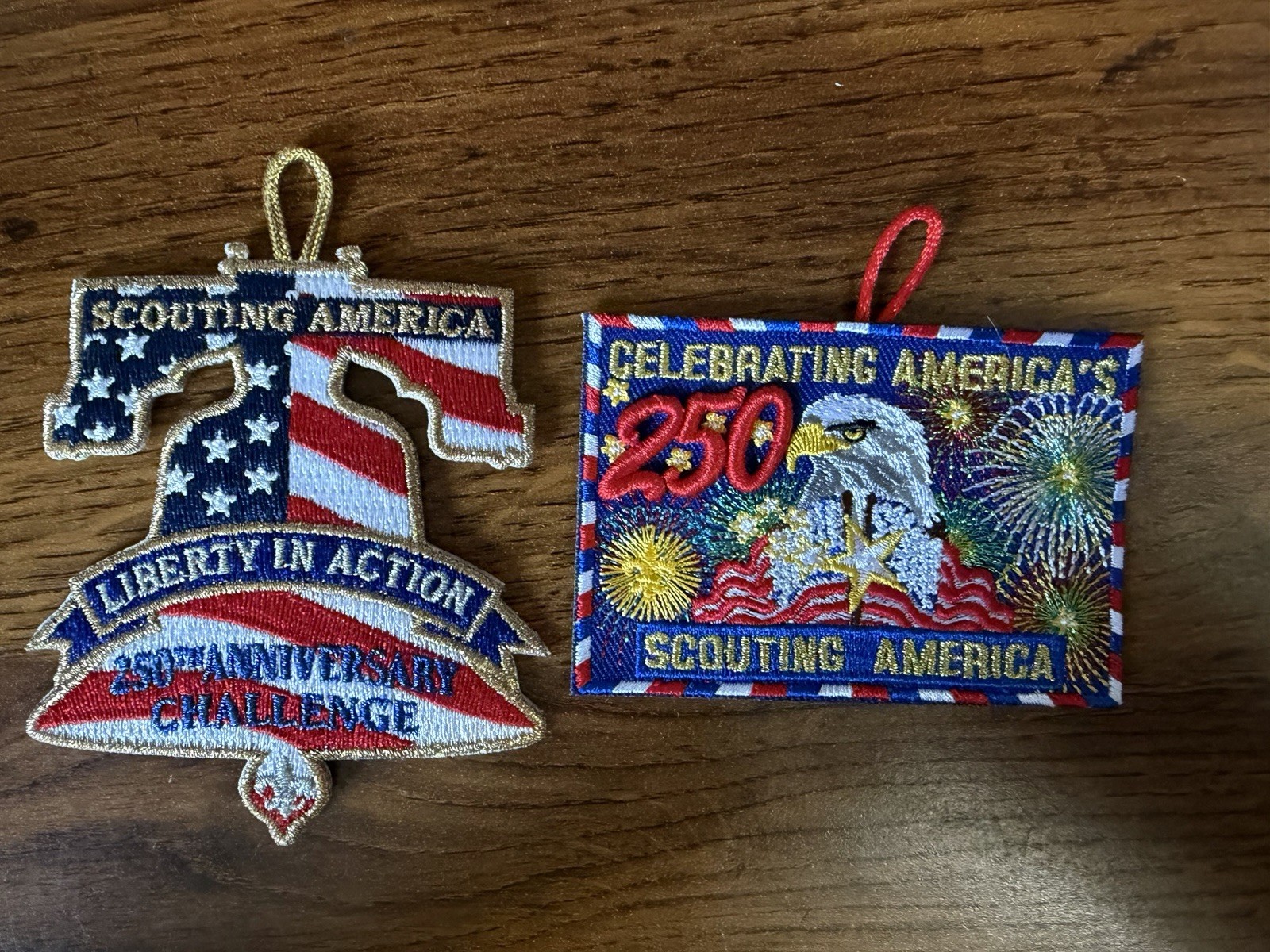 Scouting America Celebrates USA 250th Anniversary Patch Set Liberty In Action