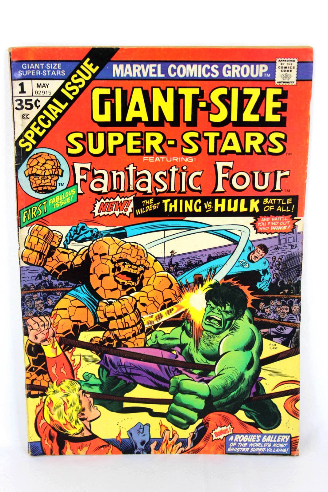 Giant-Size Super-Stars #1 Thing vs Hulk Battle 1974 Marvel Comics VG/VG+