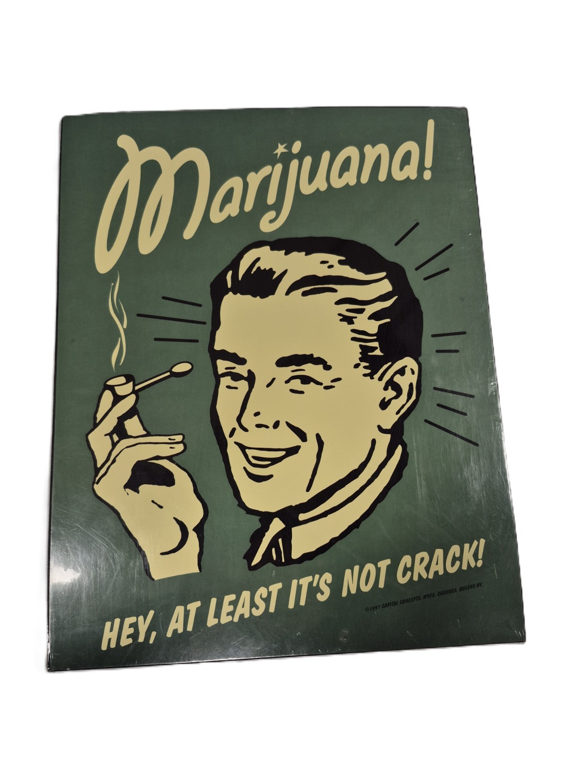 New Vintage Marijuana Sign 1997 Retro-Style Propoganda Poster 11