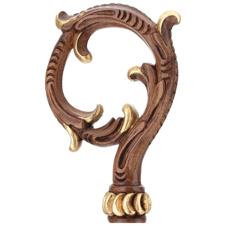 Wood CROZIER Polish Staff Crosier Bishop Quality Craftsmanship, 72\