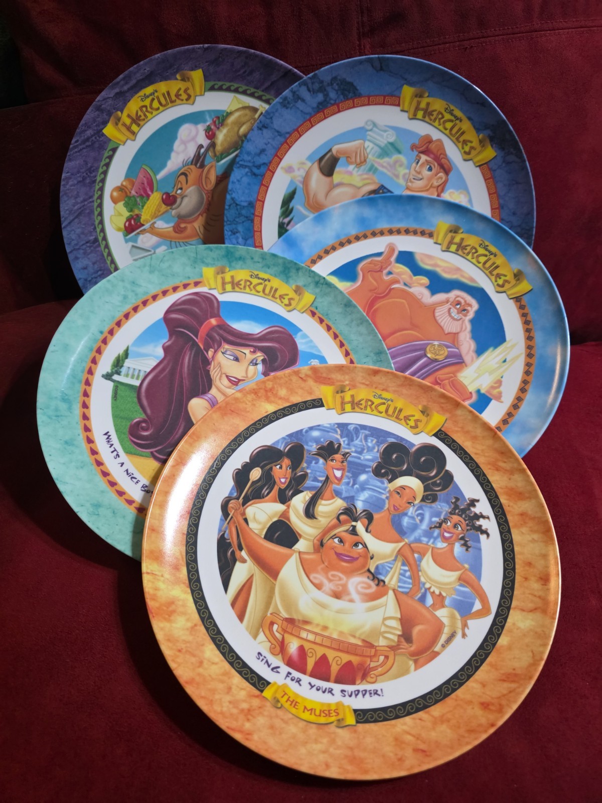 1997 McDonald’s Disney’s Hercules collector plates — set of 5