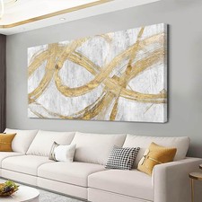 Graffiti Framed Wall Painting Gold Line Art 29
