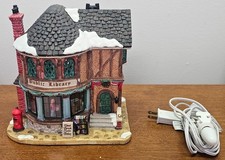 Lemax 2014 Caddington Public Library Christmas  Building with Lights-retired picture