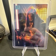 2024 Topps Chrome Star Wars Galaxy Darth Revan Aqua Lava Refractor /175  picture