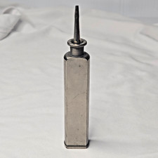 Vintage Small Octagonal Metal Oil Can Precision Oiler Made in USA Excellent picture