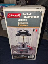 Coleman Duel Fuel Lantern Powerhouse Glass Lantern 295-700T Brand New Old Stock picture