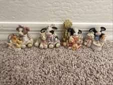 Mary’s Moo Moos Mini Cow Figurines Lot Of 4 Mary Rhyner-Nadig Vintage 1990s picture