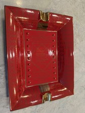 Richard  Meerapfel Cigar Ashtray 14k Gold Accented Luxury Item Similar To Hermes picture