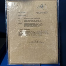 1927 Signed Document Horacio Vasquez President Of The Dominican Republic  picture