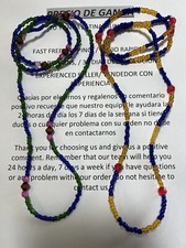 2 PACK ELEKE Collar Religioso Santeria IFA Yoruba Collar Religion BLUE, GREEN picture