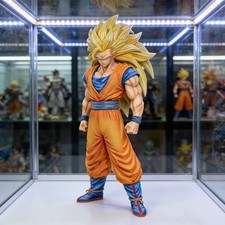 31.5cm/12.4in Anime Dragon Ball Figure Super Saiyan 3 Goku Action Figures Statue picture