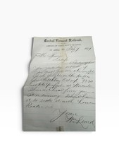 1877 Central Vermont Railroad Handwritten Letter Gen'l Sup't Traffic St Albans picture