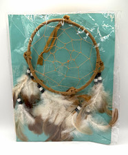 Dreamcatcher Wall Hanging w/ Feathers Lakota (Sioux) Culture NEW picture