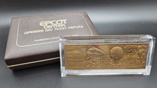 Walt Disney World EPCOT Center Opening Day Ticket Replica #1239/2500 Lucite 1982 picture