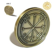 Second Pentacle of the Sun Talisman 72 Names of God Solar Power Amulet picture