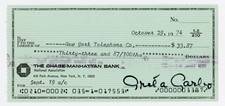 Greta Garbo ~ Signed Autographed Authentic Personal Check (1974) ~ JSA LOA picture