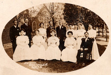 RPPC  1908  Manheim  Pennsylvania High School Graduating Class of 08'  Postcard picture
