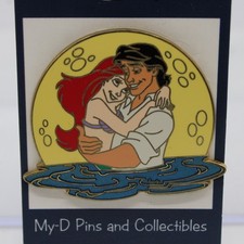 A5 Disney Shopping Store LE Pin Moonscape Little Mermaid Ariel Eric Moon picture