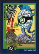 Martin Mart Nodell SIGNED 1993 DC Art Card Cosmic Teams Green Lantern CHASELON  picture