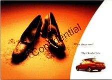 1999 Honda Civic w/ Roof Mounted Surfboard Dealer Automotive Postcard Z539 picture