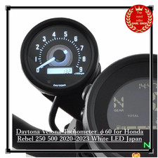 Daytona Velona Tachometer φ60 for Honda Rebel 250 500 2020–2023 White LED Japan picture