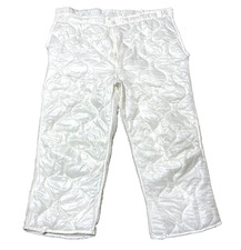USGI MILITARY ARCTIC Army SNOW CAMO M-65 M65 Pant Trouser Liner WHITE L / L EXC picture