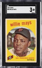 1959 TOPPS #50 WILLIE MAYS SGC 3 picture