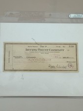 Antique Original 1938 Walter Winchell Signed Check picture