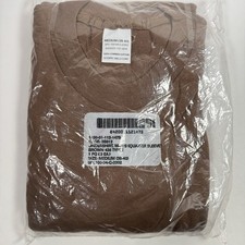Vintage 1994 US Military Brown 436 Undershirts 3 Pack Medium 38-40 NOS picture