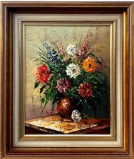 A Framed Oil Painting. Signature at bottom picture