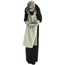Zombie Maid 5 ft. Animatronic Lights Sound Indoor Outdoor Halloween Decoration picture
