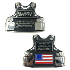 F-004 SECURITY OFFICER Challenge Coin Security Enforcement Guard Forces Prayer picture