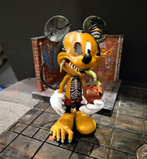 Rare Custom Made Morbid  Mickey Mouse Horror/Zombie Style Figurine Holding Apple picture