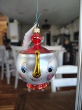 Christopher Radko Vintage Mrs Potts Teapot Glass Ornament Beauty&The Beast picture