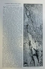 1902 Mountain Climbing in the Scotch Alps Collie's Pinnacle Crowberry Ridge picture