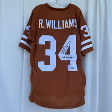 Ricky Williams Signed Texas #34 Jersey 1998 Heisman Inscribed Radtke COA picture
