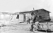 Typical Indian Cottage Mobridge South Dakota SD - Reprint picture