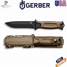 Gerber StrongArm Fixed Blade Knife Plain Edge - Coyote Brown picture