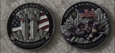 911 25th Anniversary Never Forget Heroes Challenge Coin 9/11 World Trade Centers picture