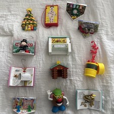 Hallmark Hasbro Christmas Ornament Lot of 12 Excellent Condition No Boxes picture