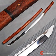 Handmade Razor Sharp Full Tang Japanese Katana Rosewood Shirasaya Sword T10Steel picture