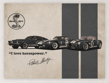 CARROLL SHELBY RAVEN BLACK MUSTANG DAYTONA COBRA 