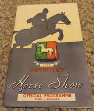 1952 COVENTRY ENGLAND HORSE SHOW OFFICIAL PROGRAM-Humber Super Snipe,Daimler Ads picture